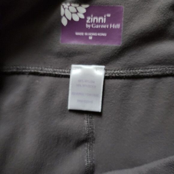 Zinni by Garnet Hill grey Capri Leggings Size medium - Picture 5 of 5